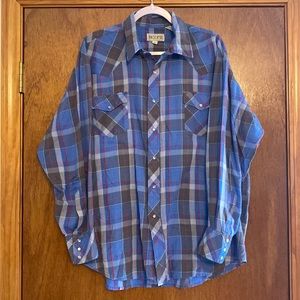 Hoofs Pearl Snap Button Down Western L/S Shirt